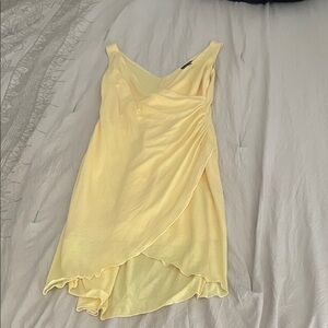Hourglass Asymmetrical Yellow Dress